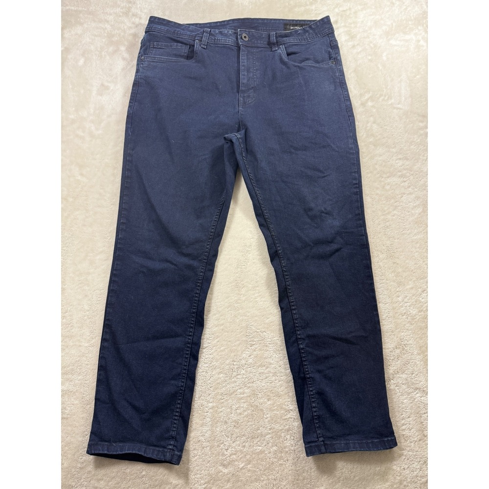 The Perfect Jean Mens Slim Thick Dark Blue Denim Jeans 36x28 Meas: 36x27